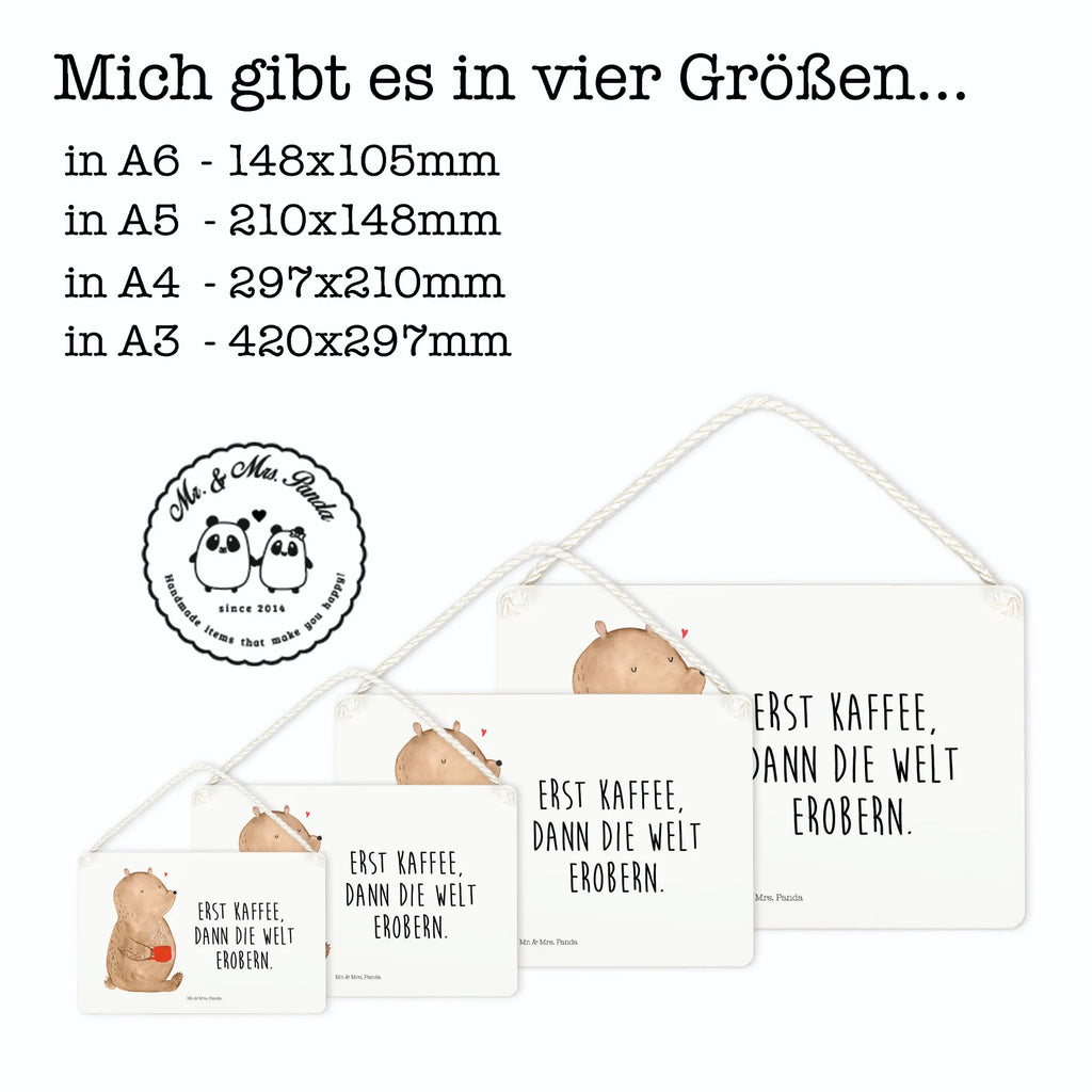 Decorative sign bear Coffee Schild mit Spruch, sprüche schild, Holztafel, Türschild Familie, hängeschild, wandhänger, Dekoschild, Türschild, Schild, Wandschild, Deko Schild, dekoration schild, Badschild, holzbild, Deko Wandtafel, dekoschilder, Küchenschild, Holzschild, dekotafel, Motivschild, wandtafel, Spruchschild, Teddybär, Teddy, Bär, Coffee, Kaffee, Guten Morgen, Morgenroutine, Motivation, Bären, Welt Erobern, Welt Retten