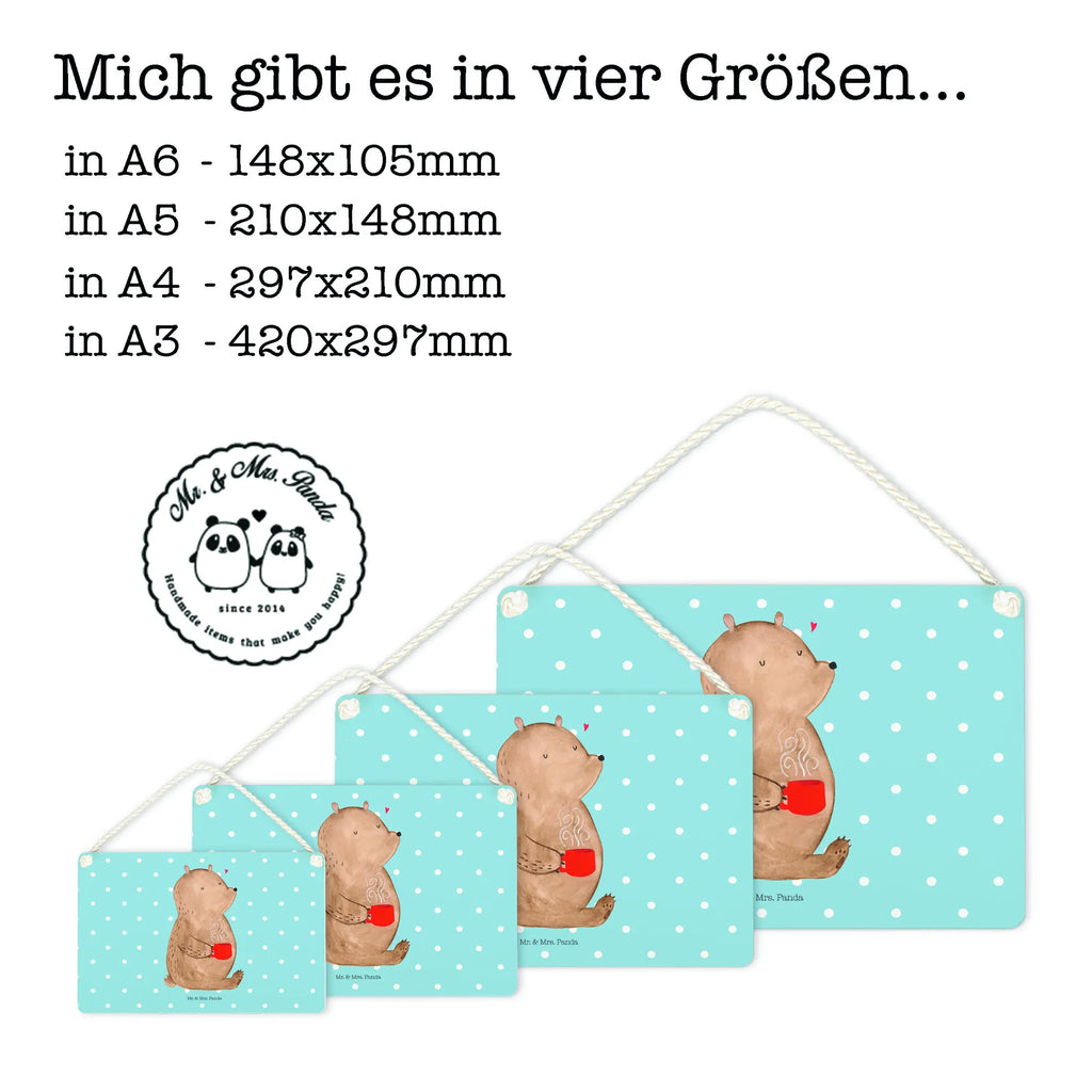 Decorative sign bear Coffee Schild mit Spruch, sprüche schild, Holztafel, Türschild Familie, hängeschild, wandhänger, Dekoschild, Türschild, Schild, Wandschild, Deko Schild, dekoration schild, Badschild, holzbild, Deko Wandtafel, dekoschilder, Küchenschild, Holzschild, dekotafel, Motivschild, wandtafel, Spruchschild, Teddybär, Teddy, Bär, Coffee, Kaffee, Guten Morgen, Morgenroutine, Motivation, Bären, Welt Erobern, Welt Retten