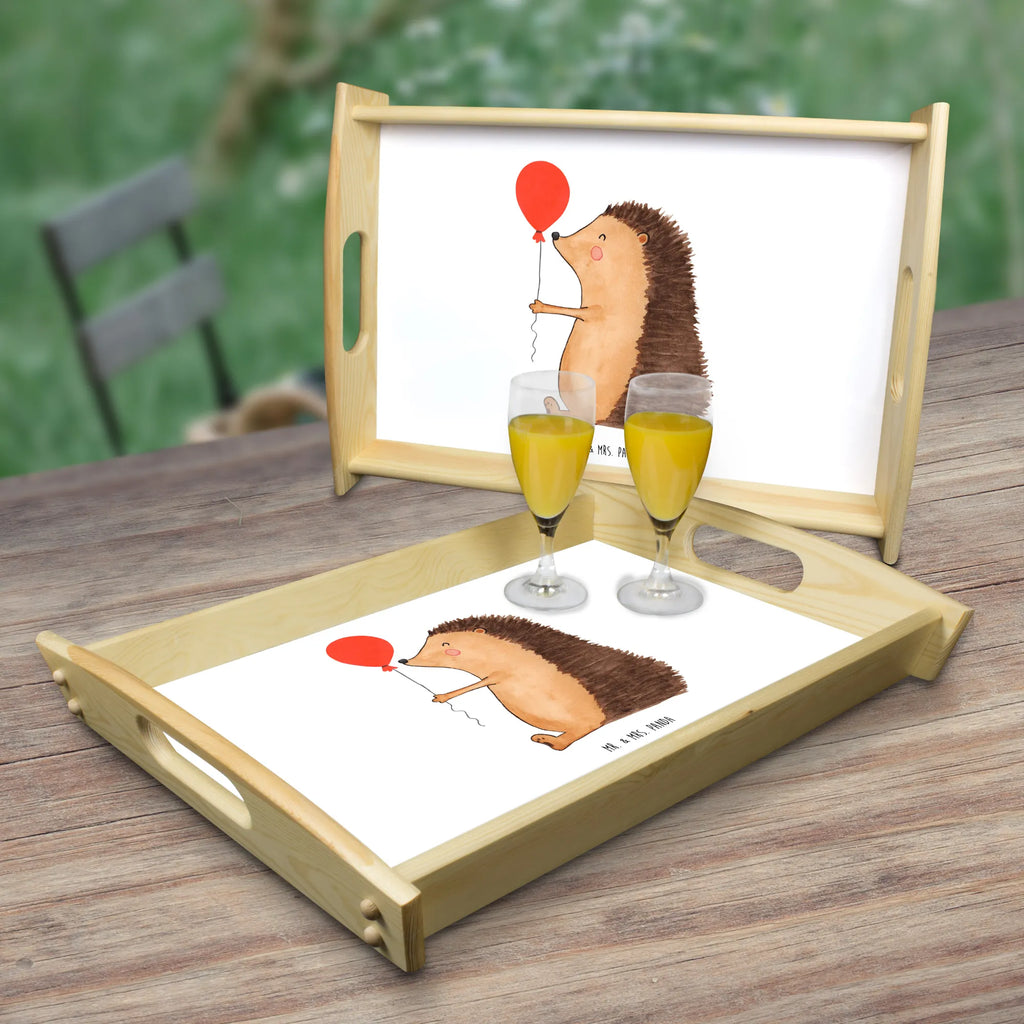Serviertablett Igel Luftballon Serviertablett, Holztablett, Frühstückstablett, Küchentablett, Tablett, Dekotablett, Tiermotive, Gute Laune, lustige Sprüche, Tiere, Happy Birthday, Igel, Glückwunsch, Herzlichen Glückwunsch, Geburtstagskind, Geburtstag, Ballon