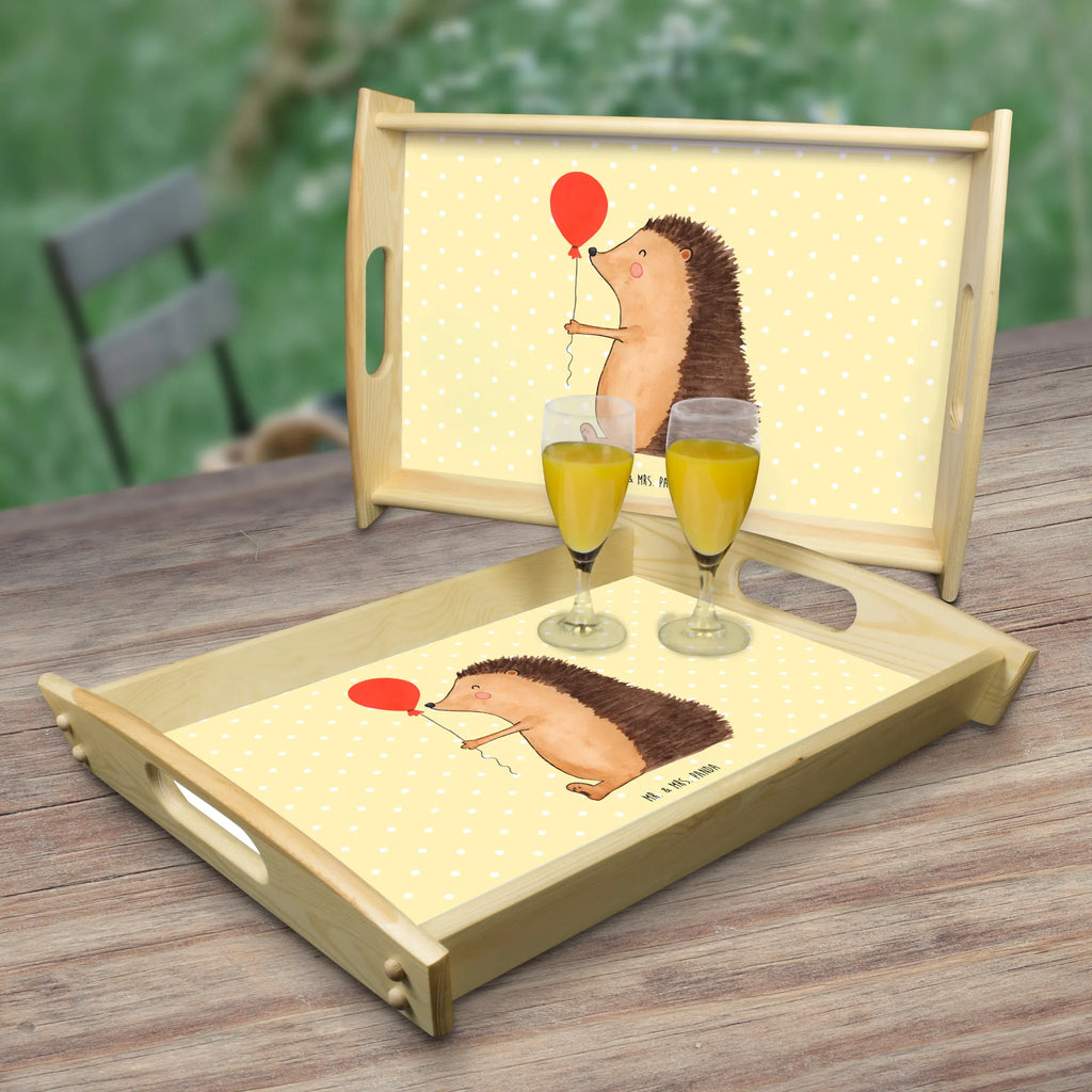 Serviertablett Igel Luftballon Serviertablett, Holztablett, Frühstückstablett, Küchentablett, Tablett, Dekotablett, Tiermotive, Gute Laune, lustige Sprüche, Tiere, Happy Birthday, Igel, Glückwunsch, Herzlichen Glückwunsch, Geburtstagskind, Geburtstag, Ballon