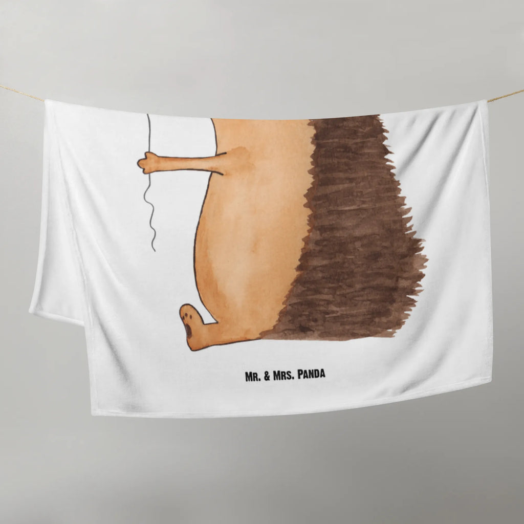 Kocyk dla niemowląt jeż balon Geschenk Geburt, Babygeschenk, Krabbeldecke, Babyecke Kuscheldecke, Babydecke, Tiermotive, Gute Laune, lustige Sprüche, Tiere, Glückwunsch, Geburtstagskind, Geburtstag, Herzlichen Glückwunsch, Happy Birthday, Ballon, Igel