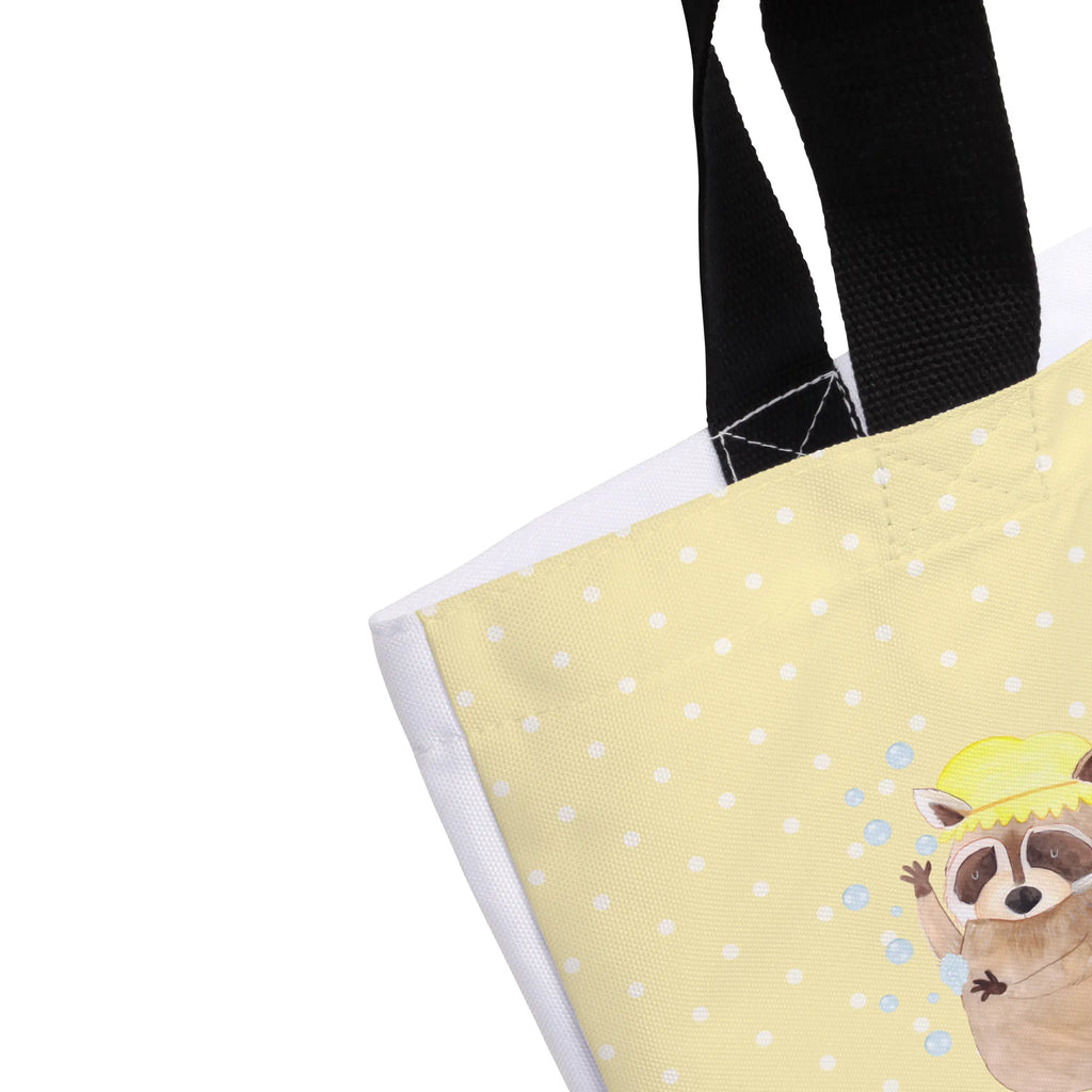 Shopper Waschbär Beutel, Tragebeutel, Shopper, Strandtasche, Alltagstasche, Schulbeutel, Einkaufstasche, Einkaufsbeutel, Schultasche, Tasche, Freizeittasche, Tiermotive, Gute Laune, lustige Sprüche, Tiere, Plan, Waschbär, waschen, Seifenblasen, Tagträumen, Fröhlich