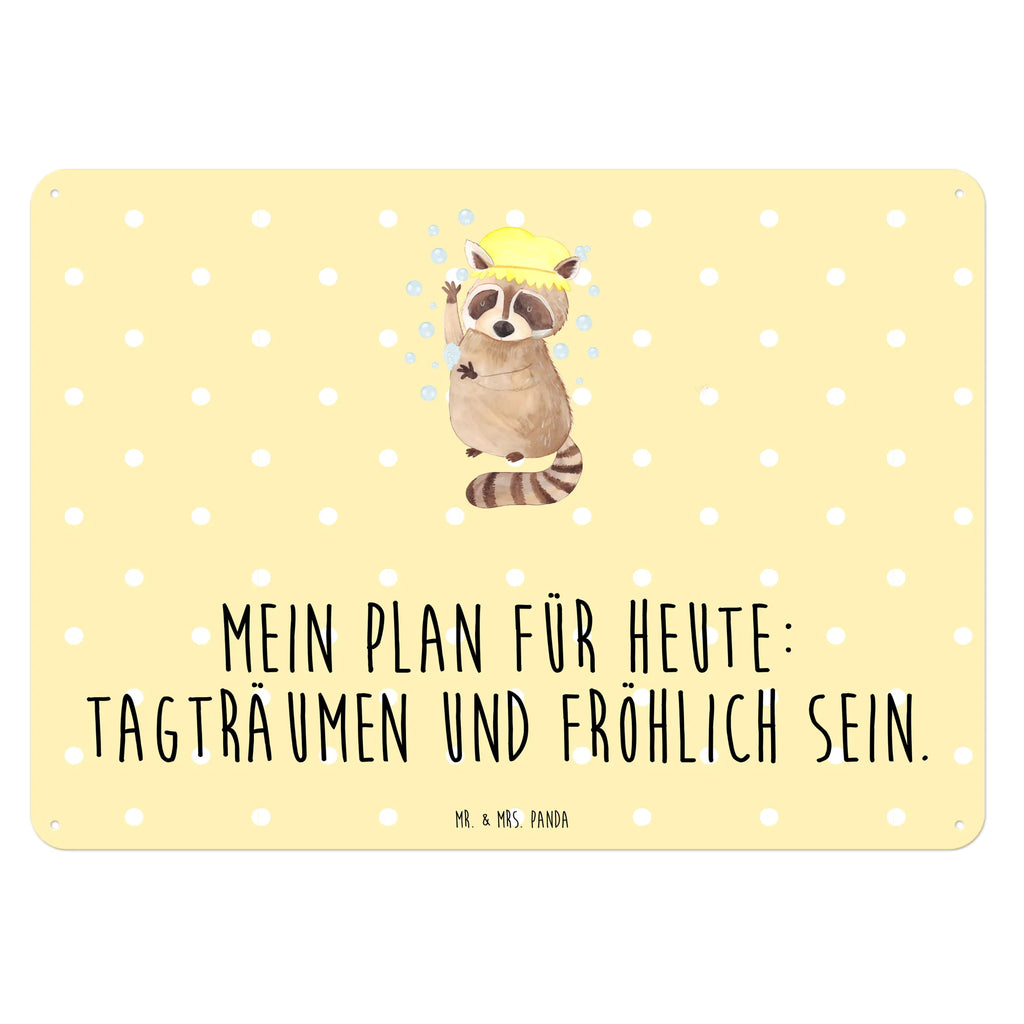 Blechschild Waschbär Türschild Metall, Blechschild Groß, Blechschild Für Frauen, Blechschild, Blechschild Küche, Blechschild Büro, Blechschild Für Männer, Dekoschild Metall, Blechschild Zum Aufhängen, Wandschild Metall, Tiere, Gute Laune, Tiermotive, Lustige Sprüche, Plan, Fröhlich, Waschen, Tagträumen, Seifenblasen, Waschbär