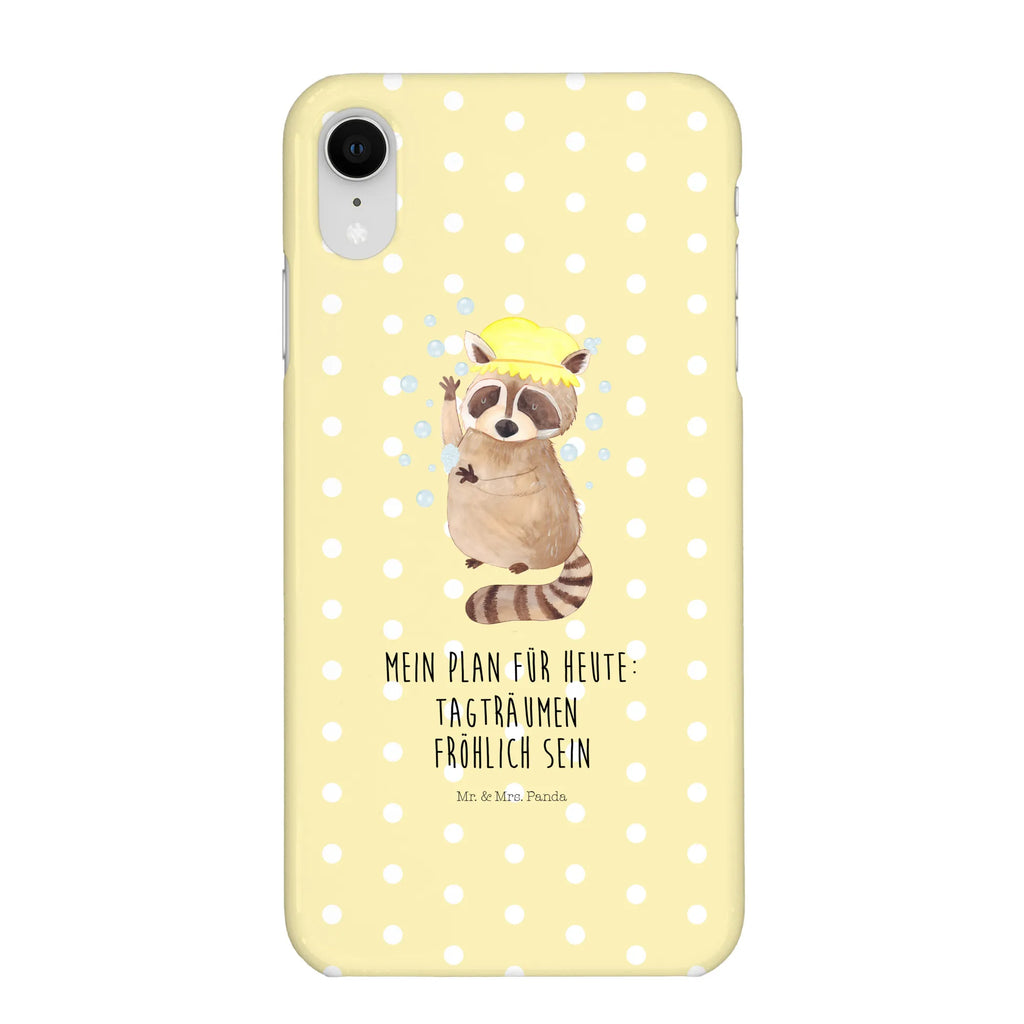 Handyhülle Waschbär Handy, Handyhülle, Iphone X, Handy Case, Iphone 10, Handycover, Hülle, Cover, Lustige Sprüche, Tiermotive, Tiere, Gute Laune, Seifenblasen, Fröhlich, Waschbär, Waschen, Tagträumen, Plan