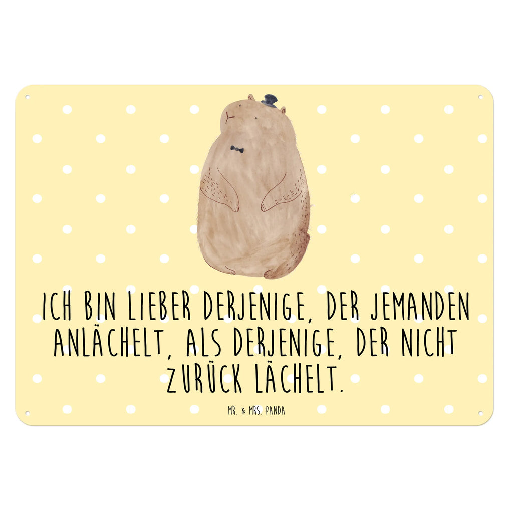 Blechschild Murmeltier Blechschild Für Männer, Dekoschild Metall, Blechschild Für Frauen, Blechschild Büro, Blechschild, Blechschild Groß, Wandschild Metall, Türschild Metall, Blechschild Küche, Blechschild Zum Aufhängen, Tiere, Gute Laune, Tiermotive, Lustige Sprüche, Fröhlichkeit, Respekt, Murmeltier, Anstand, Knigge, Freundlichkeit