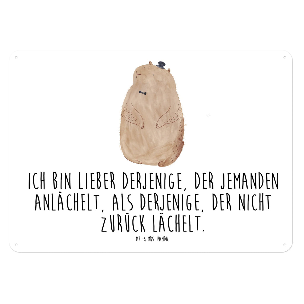 Blechschild Murmeltier Blechschild Für Männer, Dekoschild Metall, Blechschild Für Frauen, Blechschild Büro, Blechschild, Blechschild Groß, Wandschild Metall, Türschild Metall, Blechschild Küche, Blechschild Zum Aufhängen, Tiere, Gute Laune, Tiermotive, Lustige Sprüche, Fröhlichkeit, Respekt, Murmeltier, Anstand, Knigge, Freundlichkeit