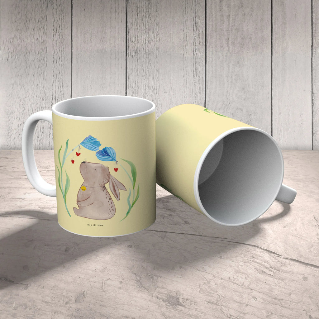 Mug Hare flower Porzellantasse, Tasse, Tasse mit Zitaten, Teetasse, Keramiktasse, Geschenktasse, Tasse mit Motiven, Kaffeetasse, Bürotasse, Ostern, Osterhase, Ostergeschenke, Osternest, Osterdeko, Geschenke zu Ostern, Ostern Geschenk, Ostergeschenke Kinder, Ostern Kinder, Schwangerschaft, Hoffnung, Taufgeschenk, Hase, Kaninchen, Taufe, Kindergeburtstag, Geburt, Geburtstag, Träume, Kind, erstes Kind