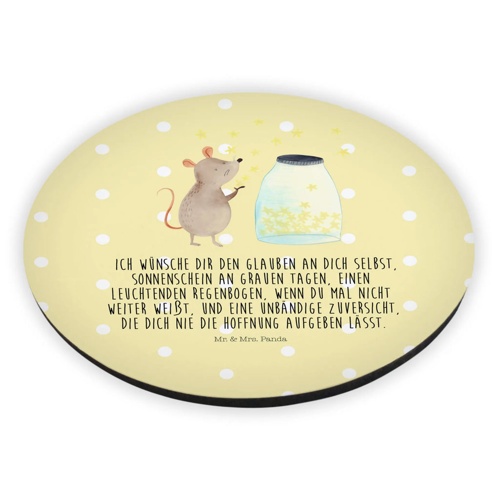 Okrągły magnes mysz Gwiazdy Motywy zwierzęce, dobra energia, zabawne powiedzonka, zwierzęta