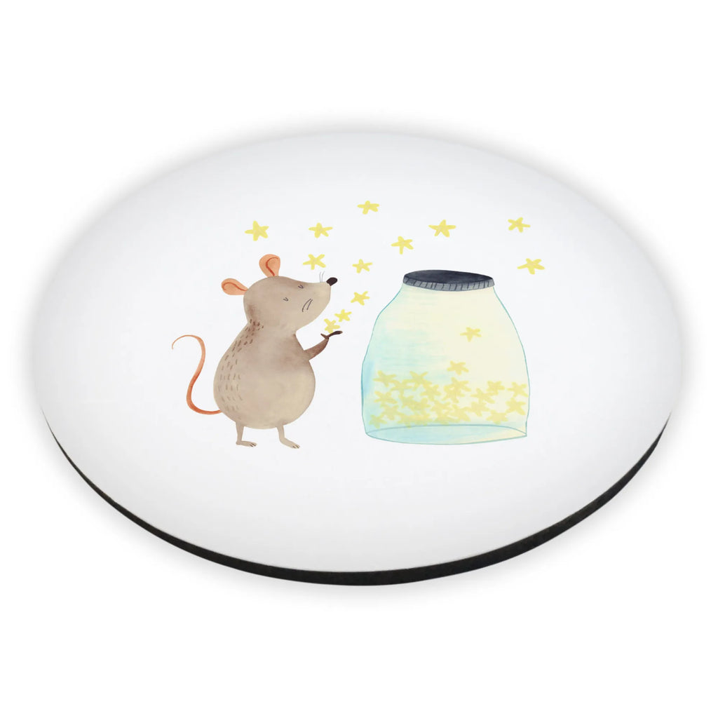 Okrągły magnes mysz Gwiazdy Motywy zwierzęce, dobra energia, zabawne powiedzonka, zwierzęta