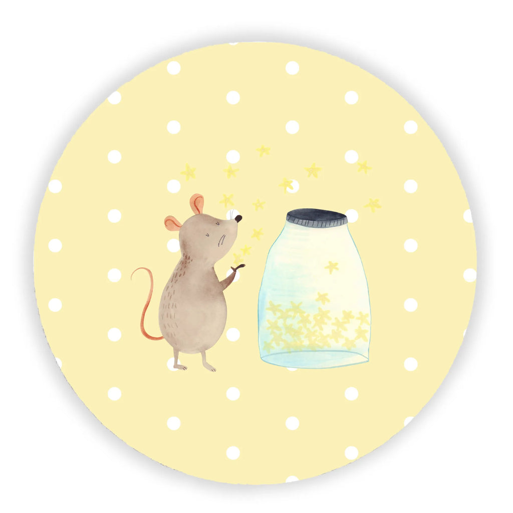 Okrągły magnes mysz Gwiazdy Motywy zwierzęce, dobra energia, zabawne powiedzonka, zwierzęta