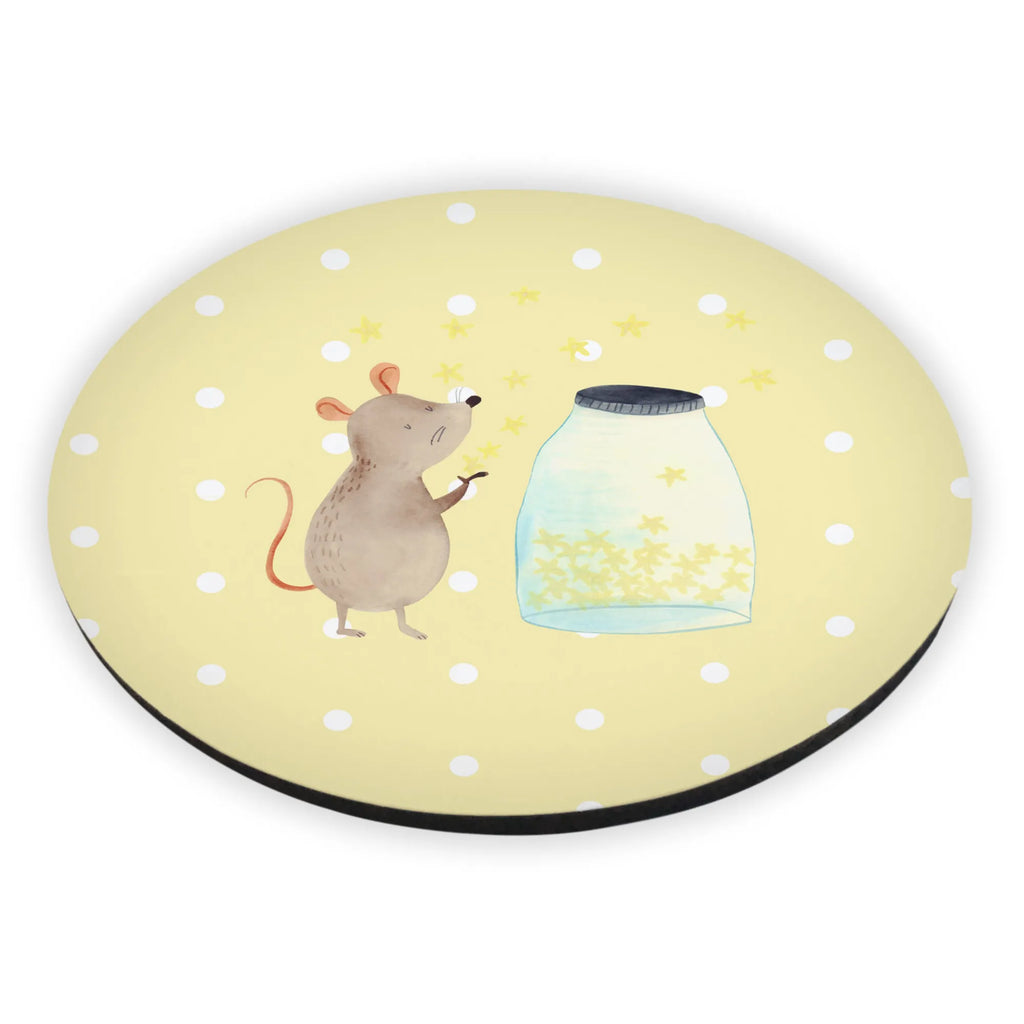 Okrągły magnes mysz Gwiazdy Motywy zwierzęce, dobra energia, zabawne powiedzonka, zwierzęta