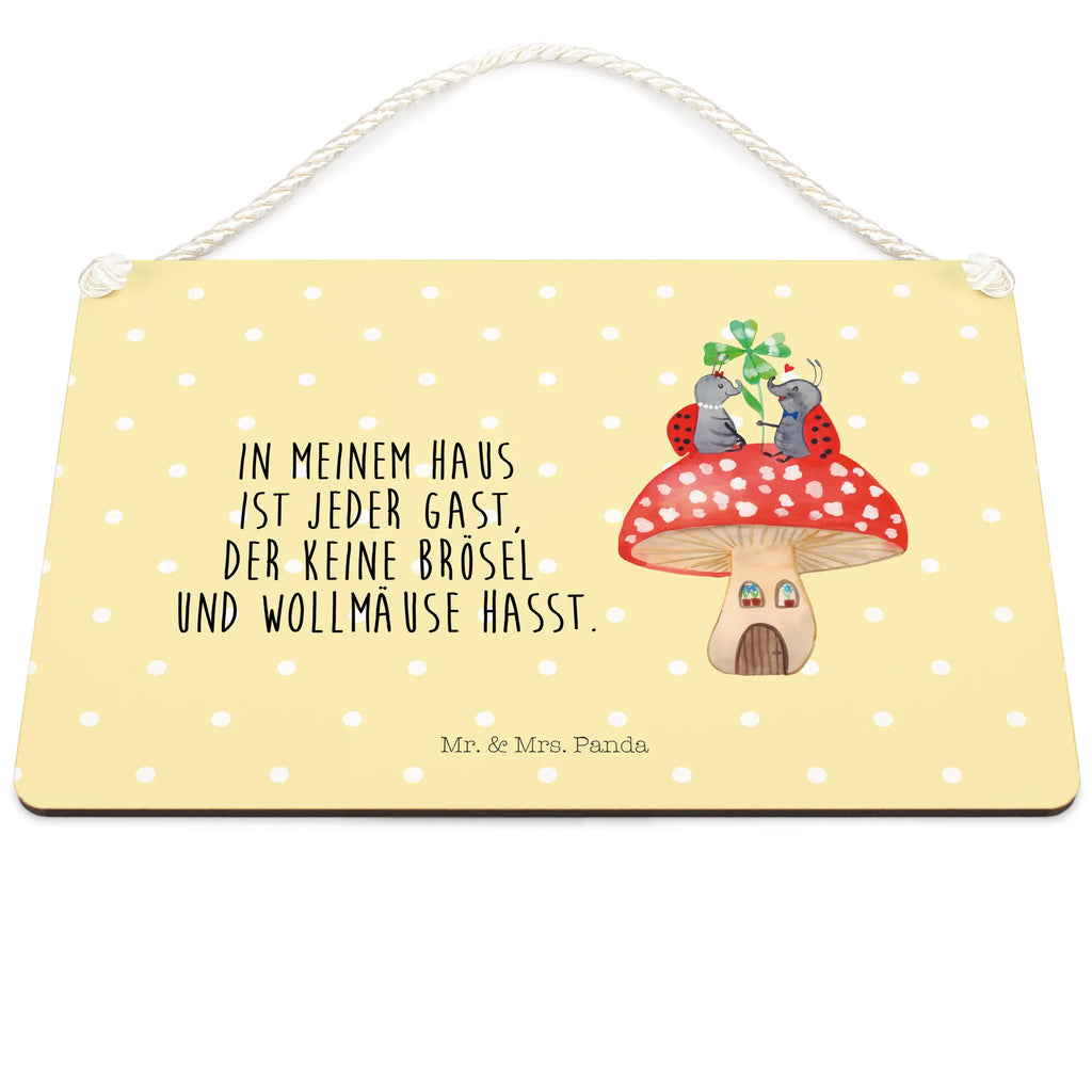 Dekoracyjny znak biedronka Muchomor Motywy zwierzęce, dobra energia, zabawne powiedzonka, zwierzęta