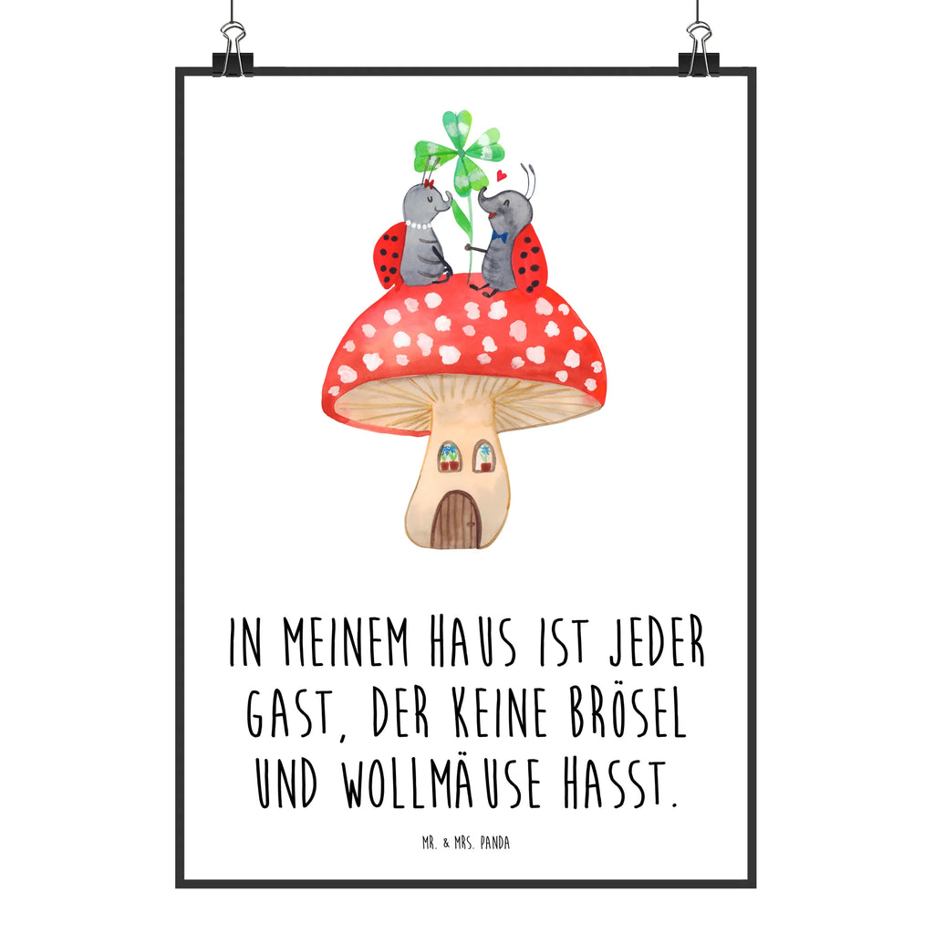 Poster ladybug toadstool Wanddeko Bild, Wandschmuck, wanddeko, Deko Poster, Designposter, wanddruck, typografie poster, Wandbild, drucke, grafikposter, Design Poster, Poster, Kunstdruck, Posterdruck, wandkunst, Wanddekoration, Wandposter, kunstposter, Mr. & Mrs. Panda Poster, Plakat, Panda Poster, kunstdruck poster, Deko Bild, Bild, Lustige Sprüche, Tiermotive, Gute Laune, Tiere, Wohnung, Zuhause, Haus, Fleigenpilzhaus, Marienkäfer, Fliegenpilz