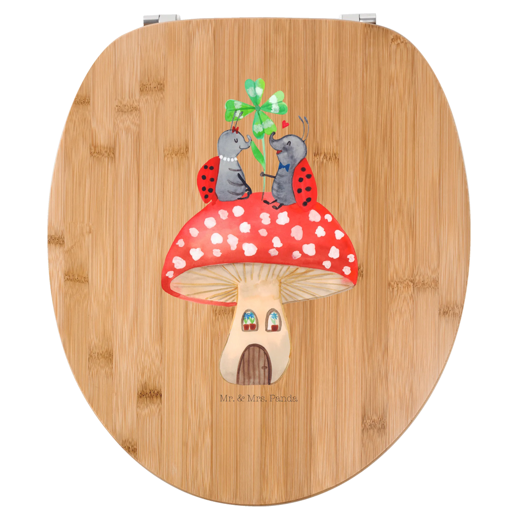 Motiv WC Sitz Marienkäfer Fliegenpilz Klobrille, Toilette, Klodeckel, WC-Sitz, Toilettendeckel, Tiermotive, Gute Laune, lustige Sprüche, Tiere, Haus, Wohnung, Fleigenpilzhaus, zuhause, Marienkäfer, Fliegenpilz