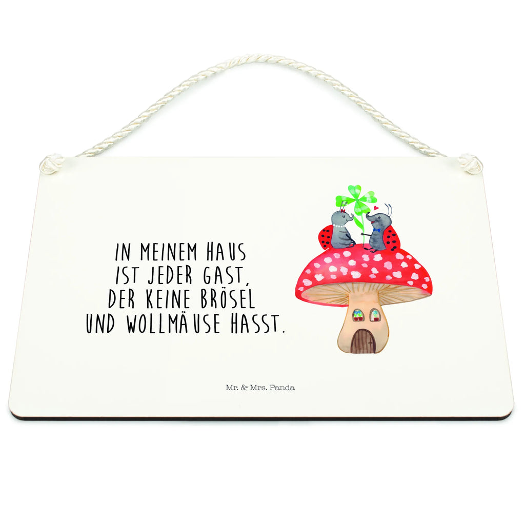 Dekoracyjny znak biedronka Muchomor Motywy zwierzęce, dobra energia, zabawne powiedzonka, zwierzęta