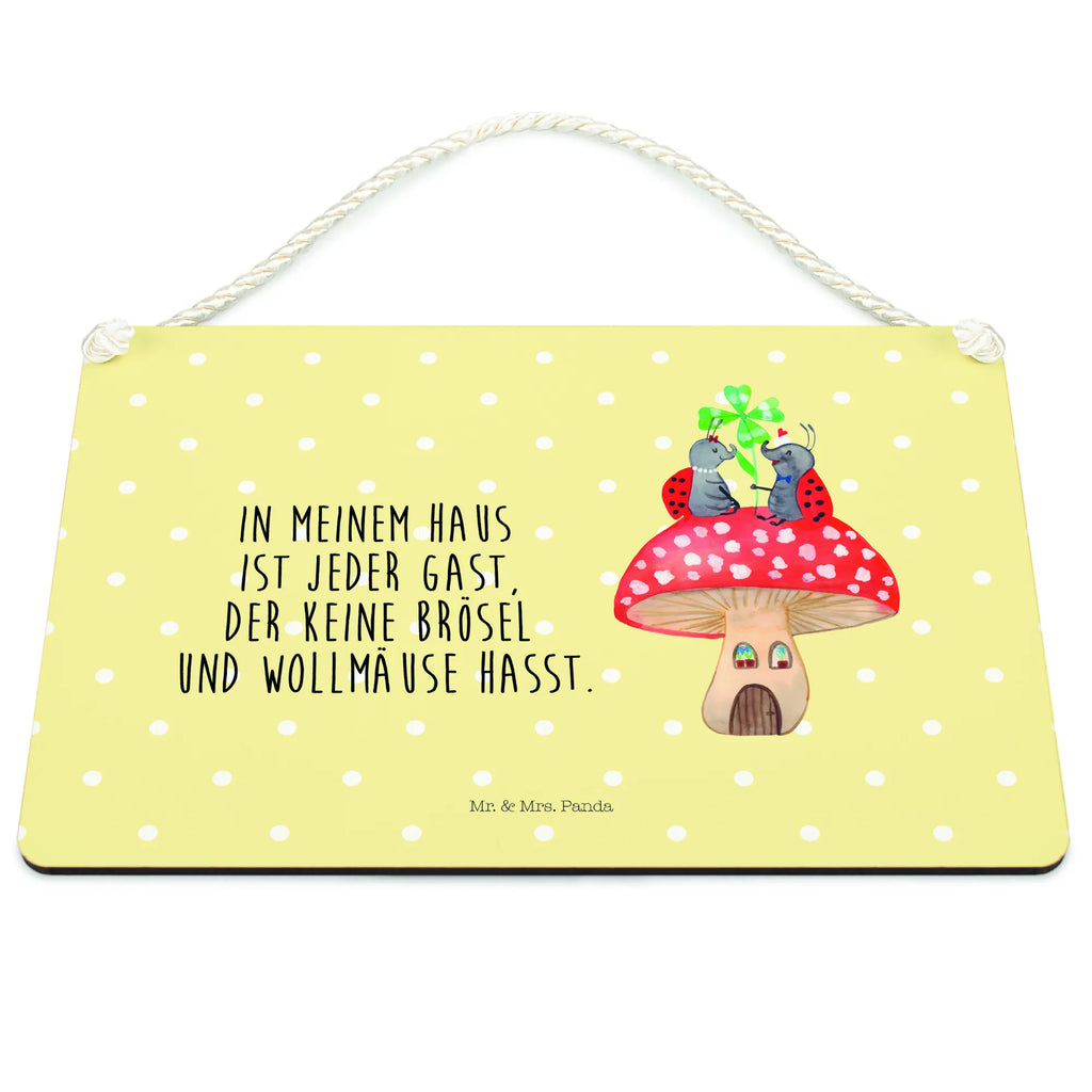 Dekoracyjny znak biedronka Muchomor Motywy zwierzęce, dobra energia, zabawne powiedzonka, zwierzęta