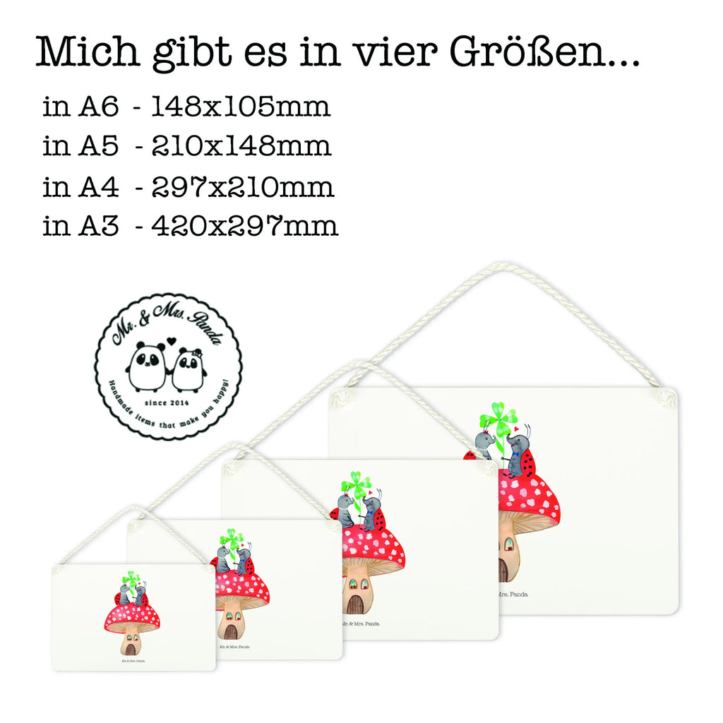 Dekoracyjny znak biedronka Muchomor Motywy zwierzęce, dobra energia, zabawne powiedzonka, zwierzęta