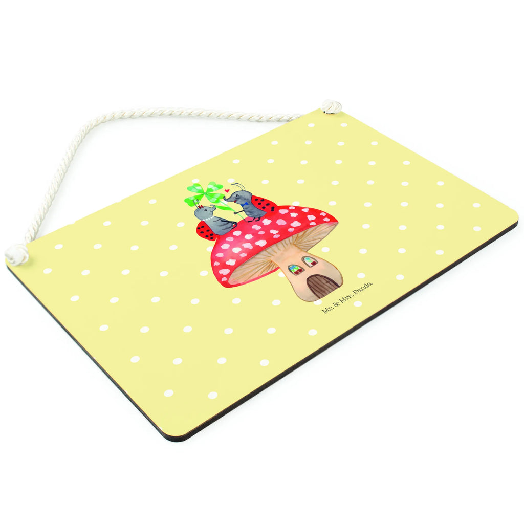 Dekoracyjny znak biedronka Muchomor Motywy zwierzęce, dobra energia, zabawne powiedzonka, zwierzęta