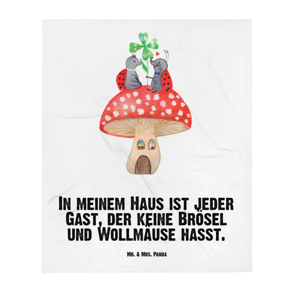 Baby blanket ladybug toadstool Babyecke Kuscheldecke, Babydecke, Krabbeldecke, Geschenk Geburt, Babygeschenk, Tiermotive, Gute Laune, lustige Sprüche, Tiere, Wohnung, Marienkäfer, Haus, Fleigenpilzhaus, Fliegenpilz, zuhause