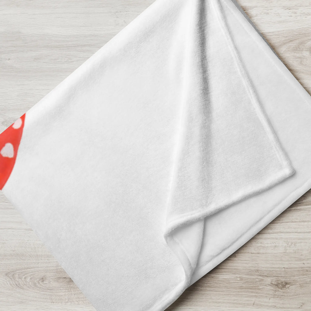 Baby blanket ladybug toadstool Babyecke Kuscheldecke, Babydecke, Krabbeldecke, Geschenk Geburt, Babygeschenk, Tiermotive, Gute Laune, lustige Sprüche, Tiere, Wohnung, Marienkäfer, Haus, Fleigenpilzhaus, Fliegenpilz, zuhause