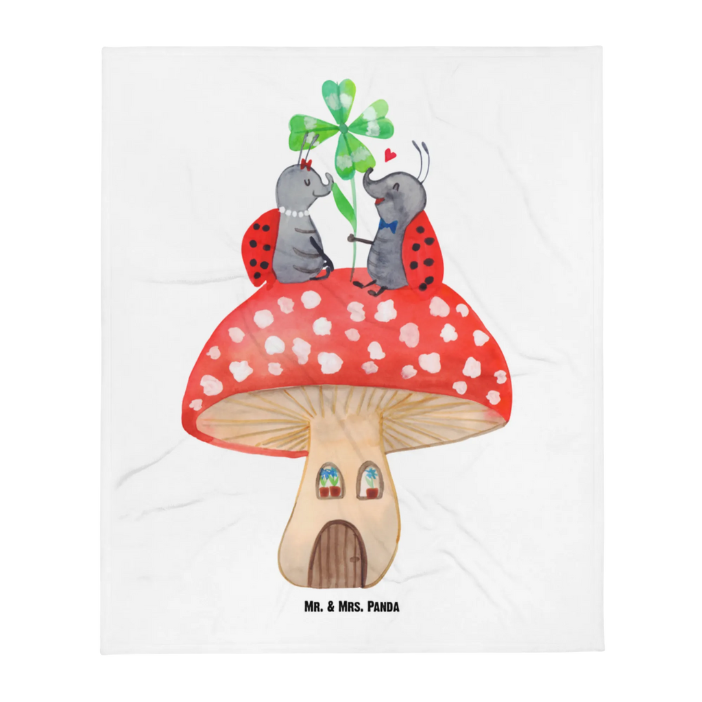 Baby blanket ladybug toadstool Babyecke Kuscheldecke, Babydecke, Krabbeldecke, Geschenk Geburt, Babygeschenk, Tiermotive, Gute Laune, lustige Sprüche, Tiere, Wohnung, Marienkäfer, Haus, Fleigenpilzhaus, Fliegenpilz, zuhause