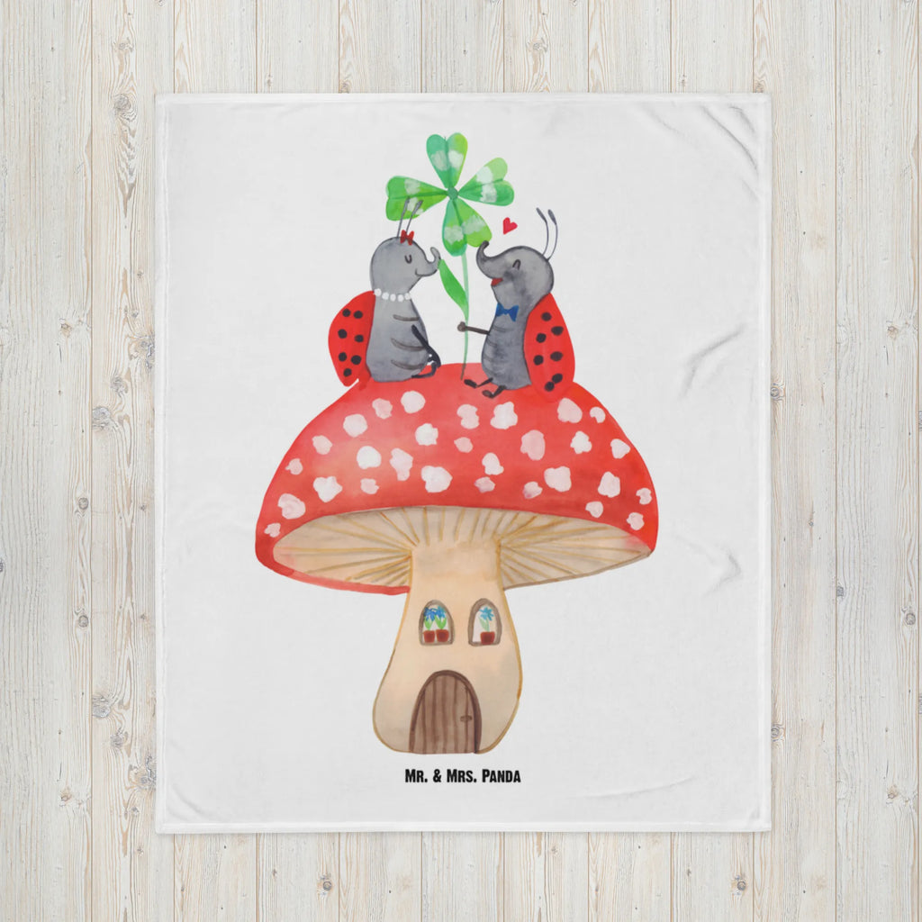 Baby blanket ladybug toadstool Babyecke Kuscheldecke, Babydecke, Krabbeldecke, Geschenk Geburt, Babygeschenk, Tiermotive, Gute Laune, lustige Sprüche, Tiere, Wohnung, Marienkäfer, Haus, Fleigenpilzhaus, Fliegenpilz, zuhause