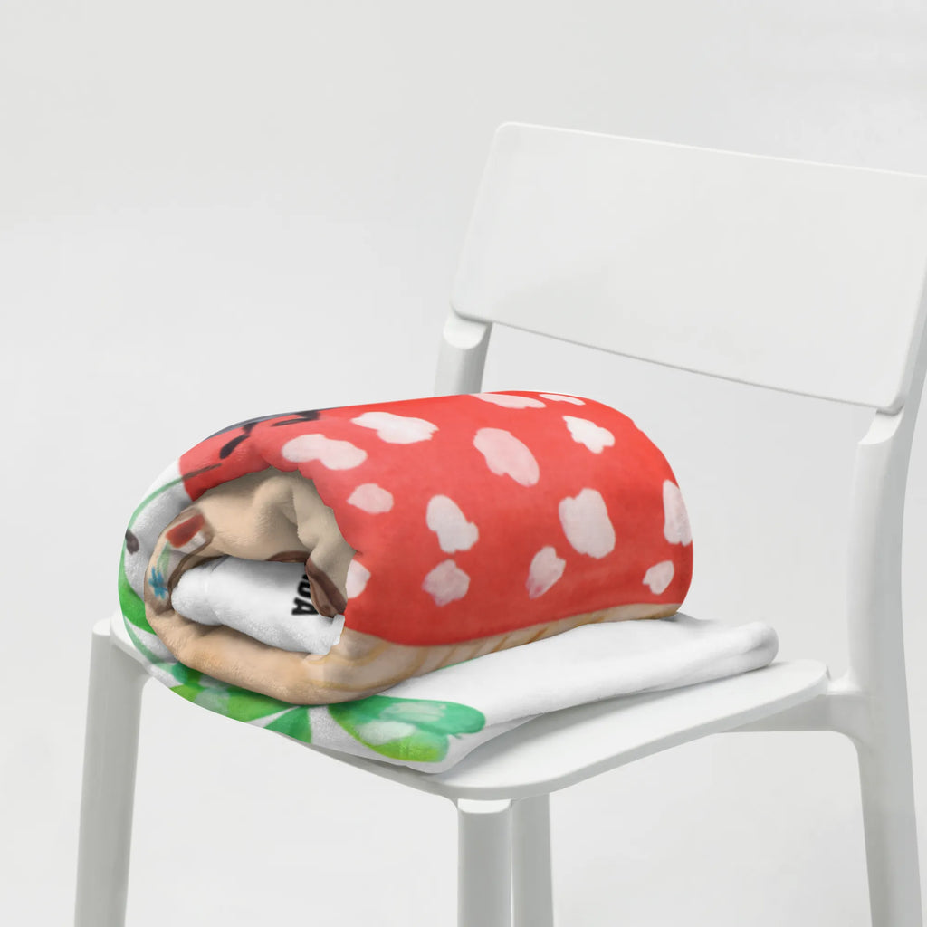 Baby blanket ladybug toadstool Babyecke Kuscheldecke, Babydecke, Krabbeldecke, Geschenk Geburt, Babygeschenk, Tiermotive, Gute Laune, lustige Sprüche, Tiere, Wohnung, Marienkäfer, Haus, Fleigenpilzhaus, Fliegenpilz, zuhause