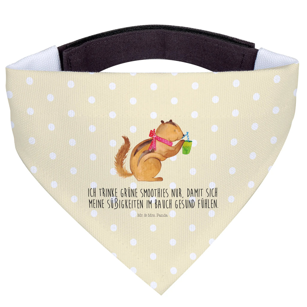 Hundehalstuch Eichhörnchen Smoothie mittel, Hundehalstuch, Halstuch, Hunde, mittelgroße Hunde, Tuch, Tiermotive, Gute Laune, lustige Sprüche, Tiere, Eichhörnchen, Green Smoothies, Diät, Abnehmen, Streifenhörnchen