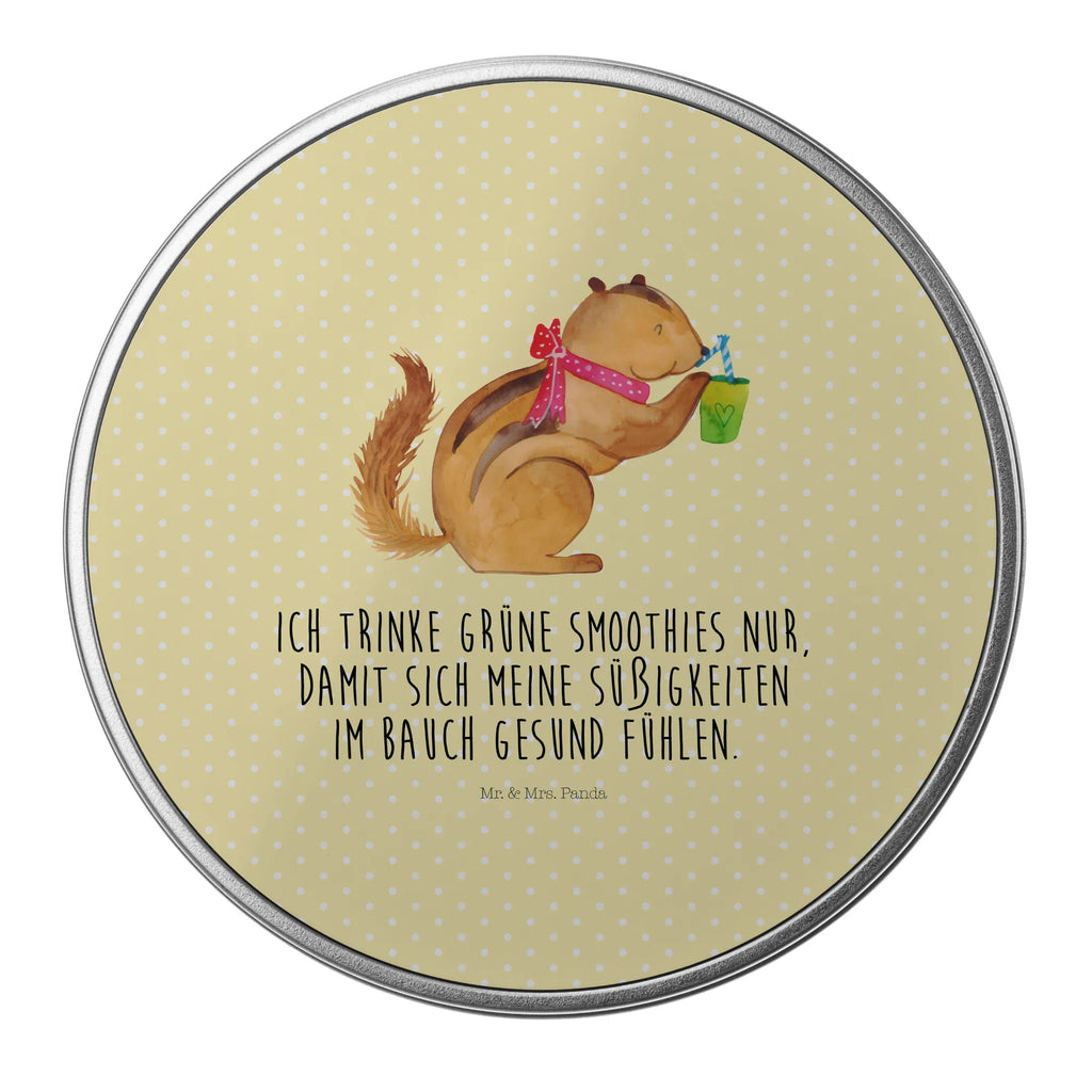 Round tin Squirrel smoothies storage, tin can, gift box, tin, storage tin, cookie tin, small animals, cute, funny, cute animal motives, hand drawn, small world, funny sayings, good mood, happy, gifts, gift ideas, special gifts, animal lover, card, chipmunks, Green smoothies, weight loss, squirrels, diet