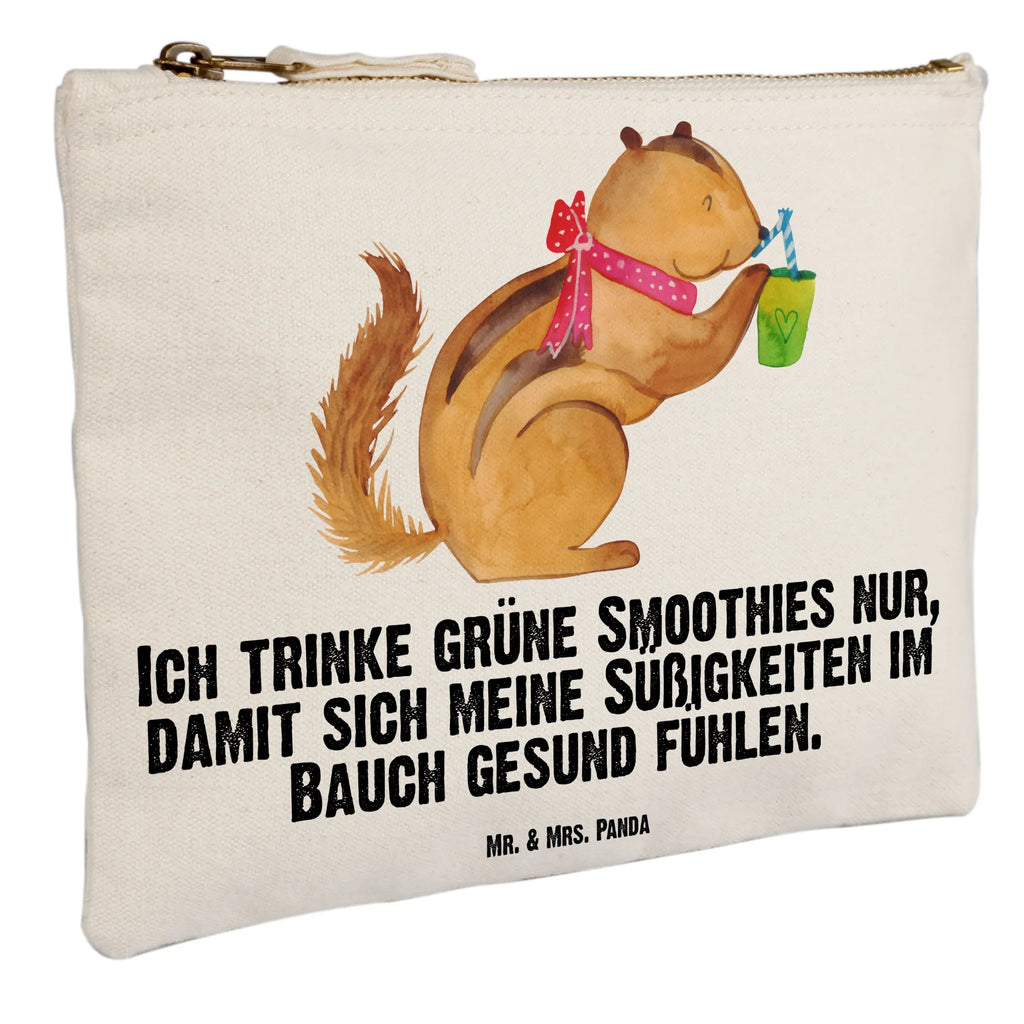 Make-up bag Squirrel smoothies Schminkbeutel, Kulturtasche, toiletry bag, pinsel tasche, utensilientasche, beauty tasche, Mäppchen, beauty case, Federmappe, Kulturbeutel, Waschbeutel, aufbewahrungstasche, aufbewahrungsbeutel, Schlampermäppchen, Etui, Kosmetiktasche, kosmetiktäschchen, Schminktasche, Schminktäschchen, Waschtasche, pencil case, Stiftemäppchen, Kosmetikbeutel, Tiermotive, Tiere, Lustige Sprüche, Gute Laune, Diät, Green Smoothies, Eichhörnchen, Abnehmen, Streifenhörnchen