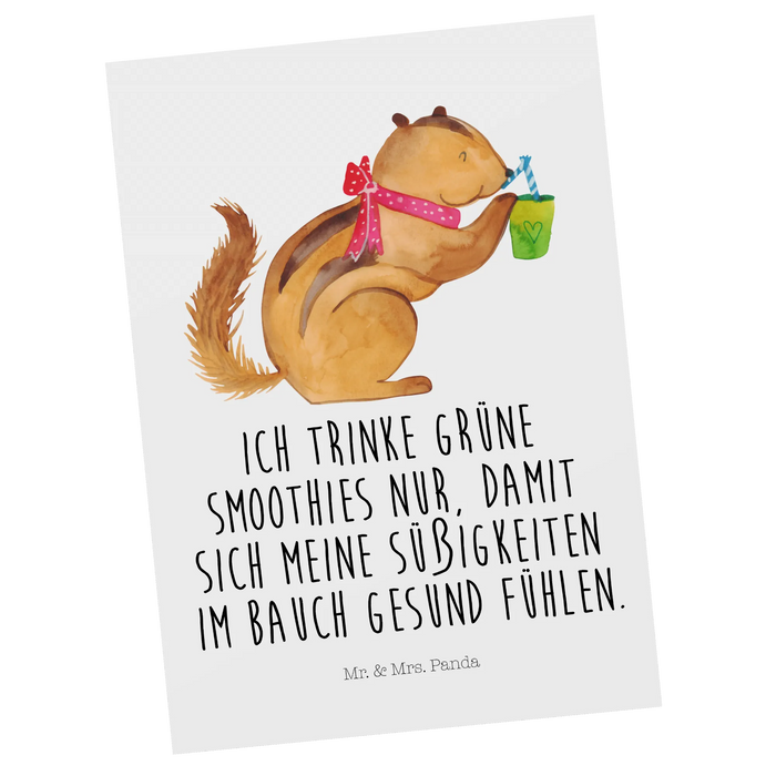 Pocztówka wiewiórka Smoothie