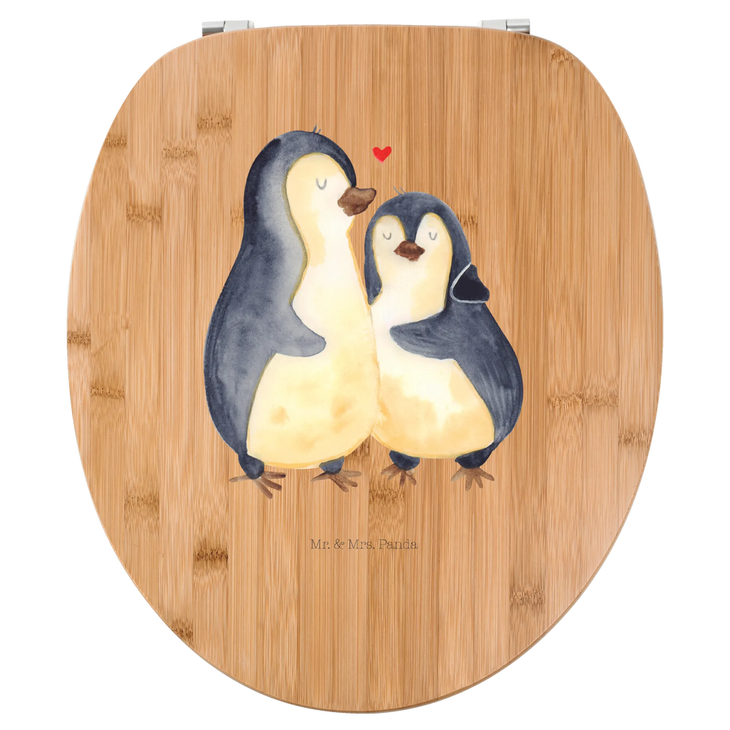 Motiv WC Sitz Pinguin umarmen WC-Sitz, Toilettendeckel, Toilette, Klobrille, Klodeckel, Pinguin, Liebespaar, Hochzeit, Jahrestag, Liebesgeschenk, Hochzeitsgeschenk, Hochzeitstag, Verlobung, Liebe, Liebesbeweis
