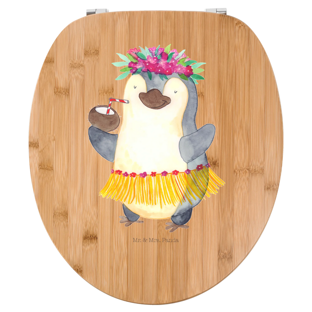Motiv WC Sitz Pinguin Kokosnuss Toilettendeckel, WC-Sitz, Toilette, Klobrille, Klodeckel, Pinguin, Kokosnuss, Urlaub, Aloha, Pinguine, Hawaii