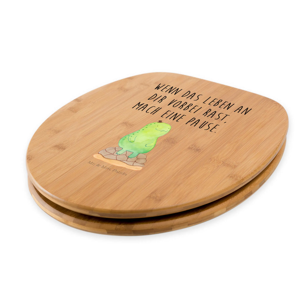 Motiv WC Sitz Schildkröte Pause Toilettendeckel, Toilette, Klodeckel, Klobrille, WC-Sitz, Schildkröte, Entschleunigen, Achtsamkeit, achtsam