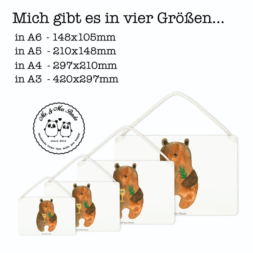 Decorative sign bear confirmation Motivschild, Türschild, Deko Wandtafel, wandhänger, wandtafel, Schild, dekoration schild, Spruchschild, Holztafel, Küchenschild, Badschild, hängeschild, holzbild, Wandschild, Schild mit Spruch, Deko Schild, dekotafel, dekoschilder, Türschild Familie, Dekoschild, sprüche schild, Holzschild, Bär, Teddy, Teddybär, Konfirmation, Kirche, Gottesdienst, Evangelisch