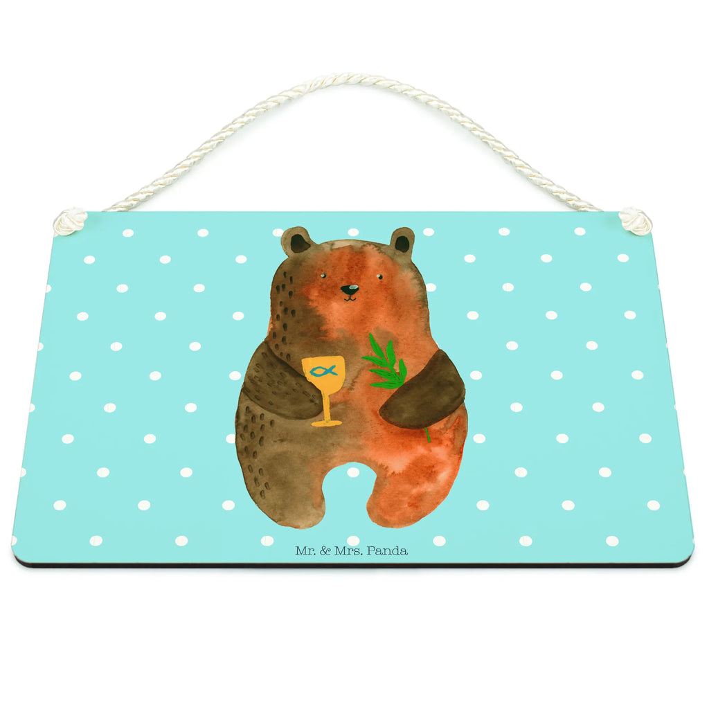 Decorative sign bear confirmation Motivschild, Türschild, Deko Wandtafel, wandhänger, wandtafel, Schild, dekoration schild, Spruchschild, Holztafel, Küchenschild, Badschild, hängeschild, holzbild, Wandschild, Schild mit Spruch, Deko Schild, dekotafel, dekoschilder, Türschild Familie, Dekoschild, sprüche schild, Holzschild, Bär, Teddy, Teddybär, Konfirmation, Kirche, Gottesdienst, Evangelisch