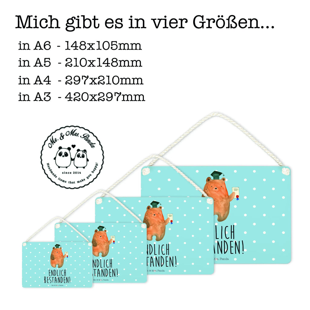 Deko Schild Bär Prüfung Türschild, Motivschild, Wandschild, Dekoschild, wandtafel, hängeschild, Spruchschild, Schild, Türschild Familie, Schild mit Spruch, holzbild, Deko Schild, wandhänger, sprüche schild, dekotafel, Holztafel, Deko Wandtafel, dekoschilder, Küchenschild, dekoration schild, Holzschild, Badschild, Bär, Teddybär, Teddy, Abitur, Prüfungen, Zeugnis, Prüfung Bestanden, Abschlusszeugnis, Abschluss