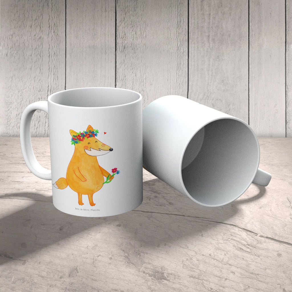 Tasse Fuchs Blumen Teetasse, Tasse mit Motiven, Geschenktasse, Tasse mit Zitaten, Porzellantasse, Tasse, Kaffeetasse, Bürotasse, Keramiktasse, Fuchs, Füchse, Liebesbeweis, Selbstliebe, mich, Fuchsmädchen, Fox, Freundinnen, Freude, Blume, Motivation, Freundin, ich, Liebe, Blumen, Blumenmädchen