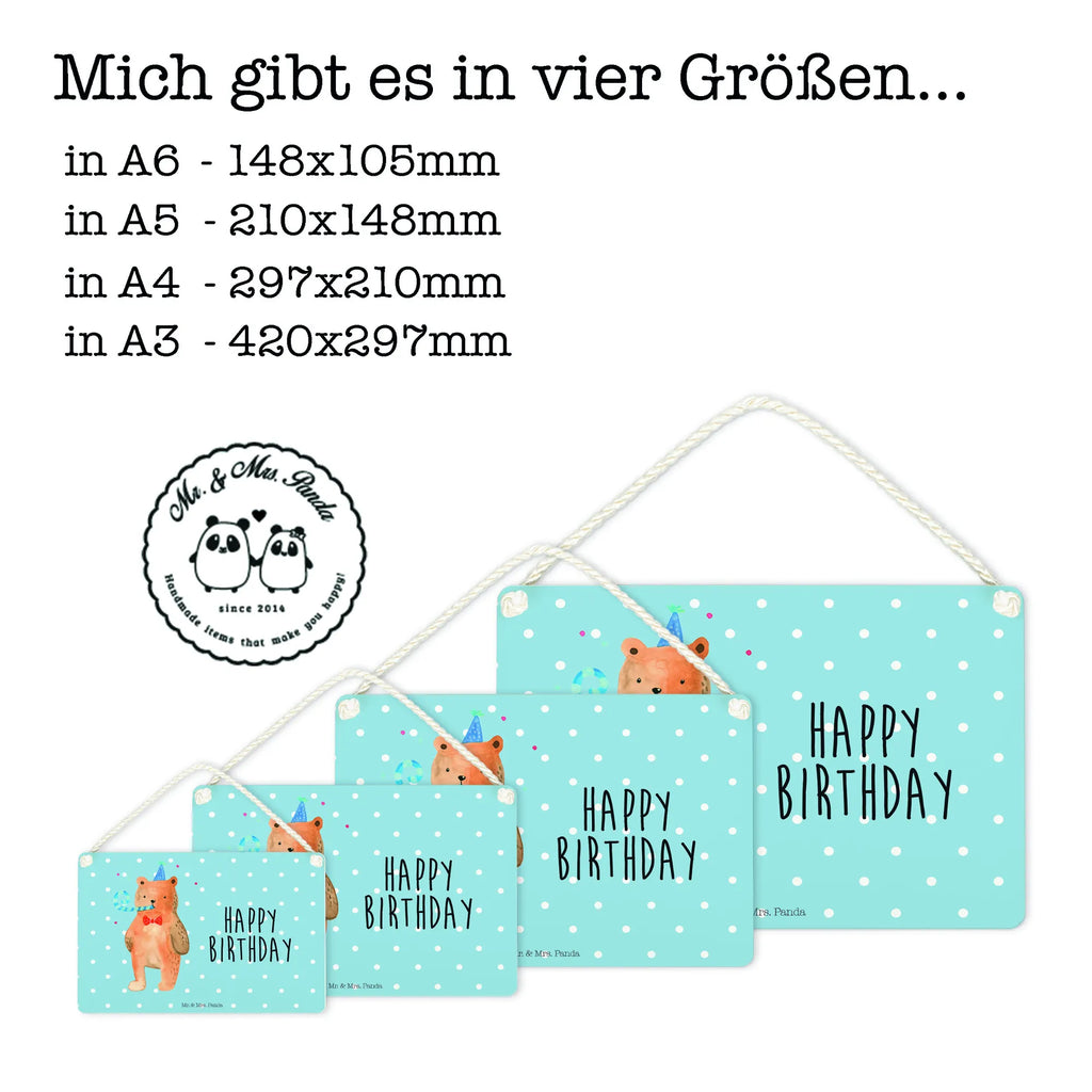 Decorative sign bear Birthday bear, teddy, teddy bear, cuddly toy, Happy birthday