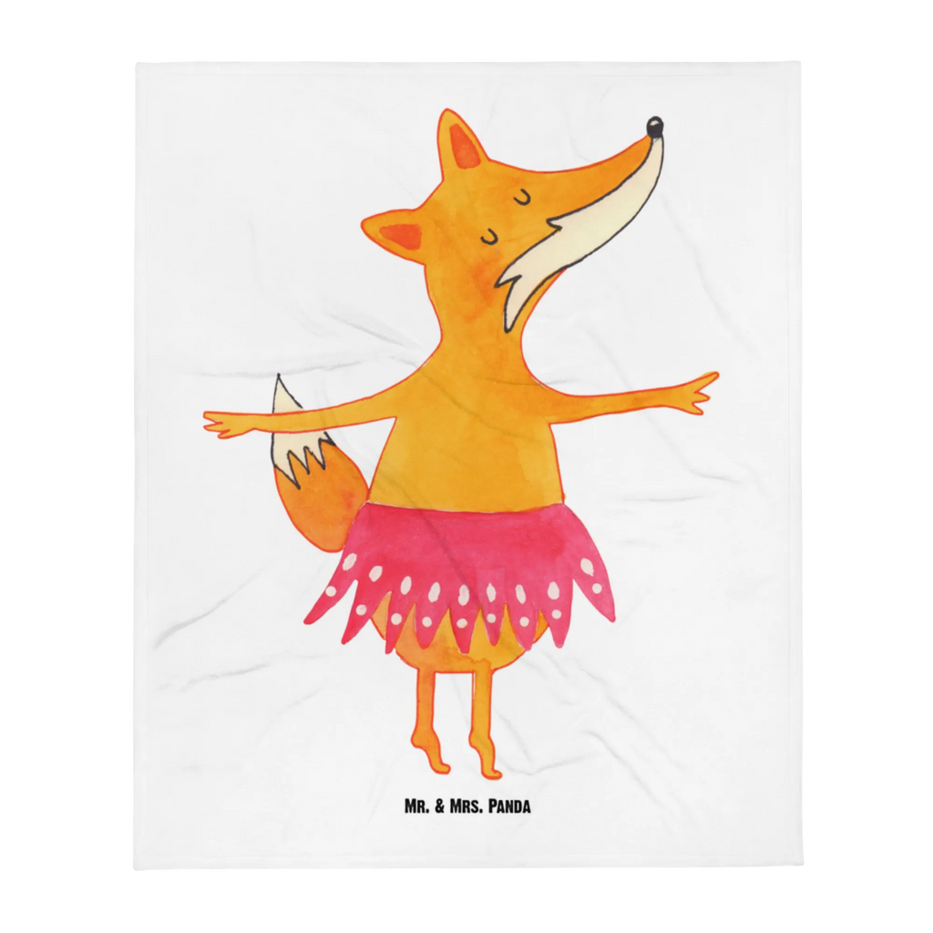 Kocyk dla niemowląt Lis baletnica Babygeschenk, Geschenk Geburt, Babydecke, Krabbeldecke, Babyecke Kuscheldecke, Fuchs, Ballett, Fuchs Spruch, Füchsin, Party, Tänzerin, Einladung, Ballerina, Füchse, Geburtstag, Tanzen