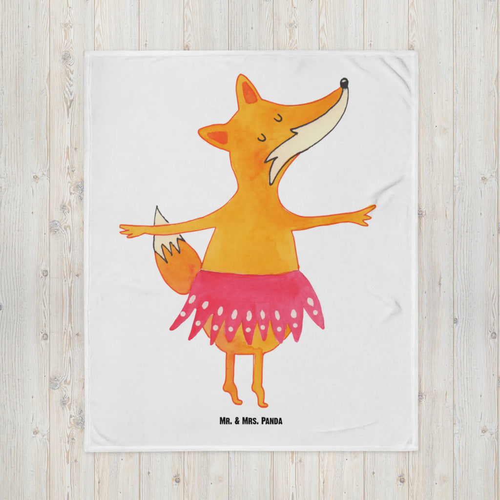 Kocyk dla niemowląt Lis baletnica Babygeschenk, Geschenk Geburt, Babydecke, Krabbeldecke, Babyecke Kuscheldecke, Fuchs, Ballett, Fuchs Spruch, Füchsin, Party, Tänzerin, Einladung, Ballerina, Füchse, Geburtstag, Tanzen