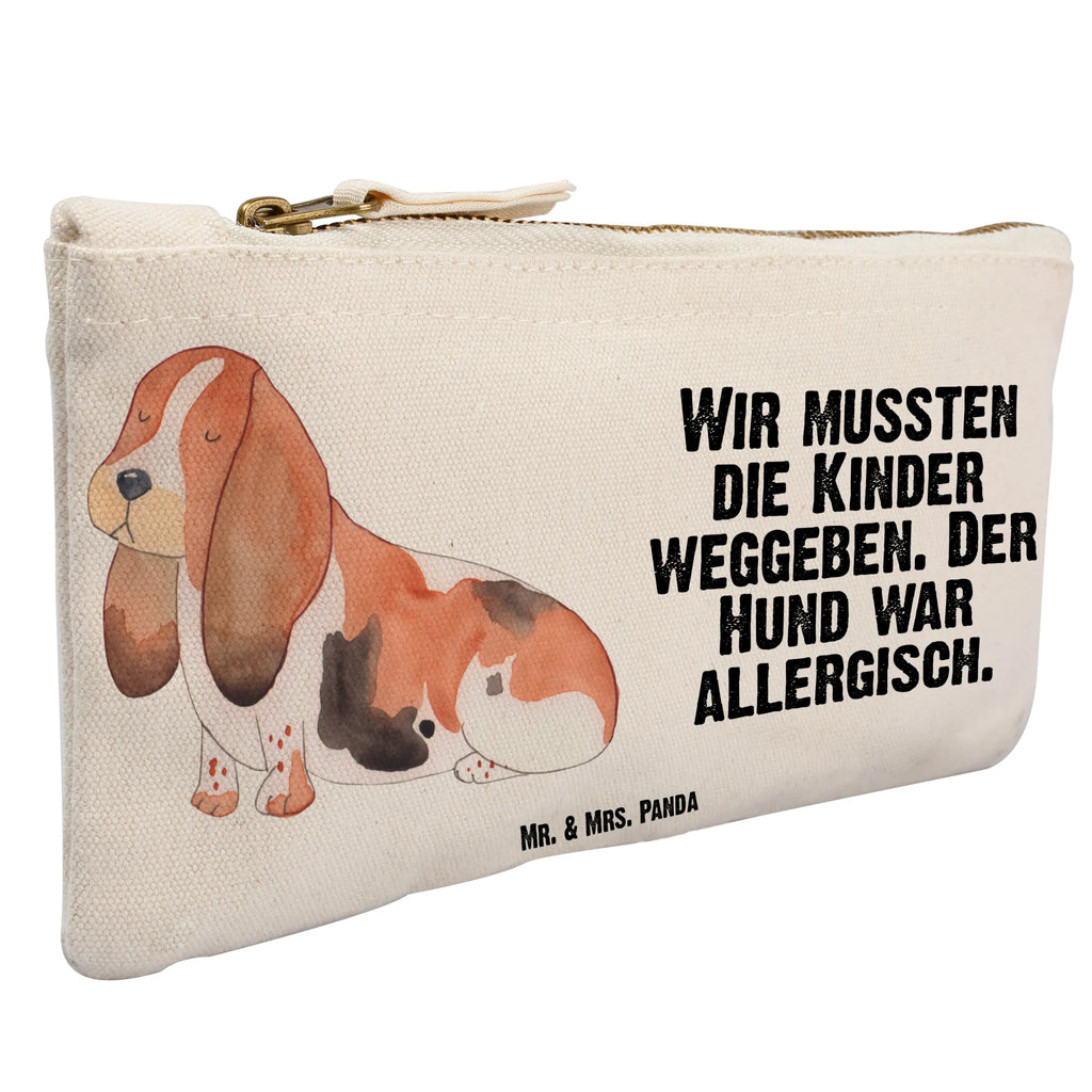 torebka na makijaż pies Basset Hound Kosmetiktasche, aufbewahrungstasche, Etui, Waschbeutel, kosmetiktäschchen, pinsel tasche, Schminkbeutel, Kulturtasche, pencil case, Federmappe, beauty tasche, toiletry bag, aufbewahrungsbeutel, Schlampermäppchen, Kosmetikbeutel, beauty case, utensilientasche, Mäppchen, Schminktäschchen, Stiftemäppchen, Kulturbeutel, Waschtasche, Schminktasche, Sprüche, Hunderasse, Tierliebhaber, Haustier, Hundemotiv, Hund, Hundebesitzer, Basset Hound, Hundeliebe, Basset, Kinderlos
