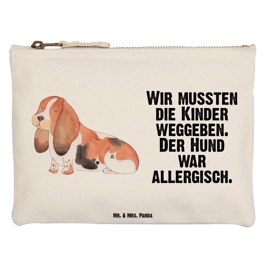 torebka na makijaż pies Basset Hound Kosmetiktasche, aufbewahrungstasche, Etui, Waschbeutel, kosmetiktäschchen, pinsel tasche, Schminkbeutel, Kulturtasche, pencil case, Federmappe, beauty tasche, toiletry bag, aufbewahrungsbeutel, Schlampermäppchen, Kosmetikbeutel, beauty case, utensilientasche, Mäppchen, Schminktäschchen, Stiftemäppchen, Kulturbeutel, Waschtasche, Schminktasche, Sprüche, Hunderasse, Tierliebhaber, Haustier, Hundemotiv, Hund, Hundebesitzer, Basset Hound, Hundeliebe, Basset, Kinderlos