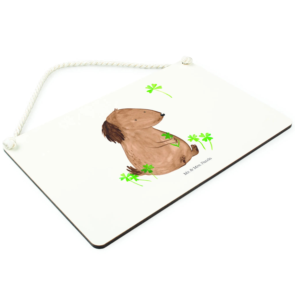 Dekoracyjny znak pies koniczyna Pies, motyw psa, zwierzę domowe, rasa psa, miłośnik zwierząt, właściciel psa, powiedzenia