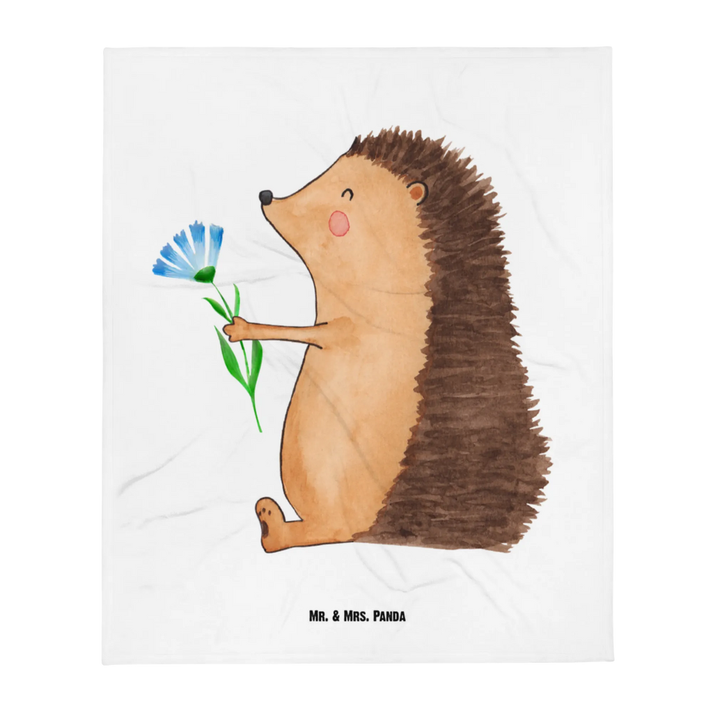 Baby blanket Hedgehog Flower Babydecke, Geschenk Geburt, Krabbeldecke, Babyecke Kuscheldecke, Babygeschenk, Tiermotive, Gute Laune, lustige Sprüche, Tiere, Igel, Krankenhaus, Krankheit, Besuch, Gute Besserung, krank, Genesungswünsche