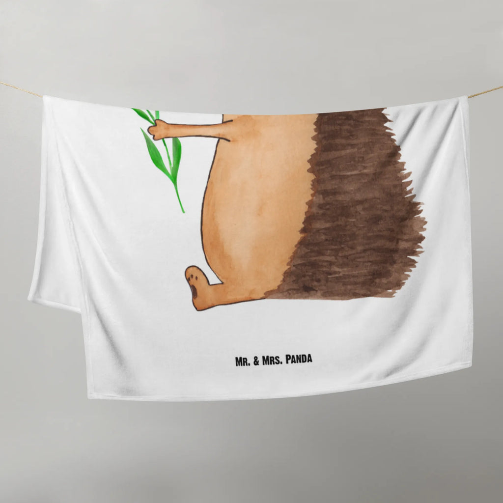 Baby blanket Hedgehog Flower Babydecke, Geschenk Geburt, Krabbeldecke, Babyecke Kuscheldecke, Babygeschenk, Tiermotive, Gute Laune, lustige Sprüche, Tiere, Igel, Krankenhaus, Krankheit, Besuch, Gute Besserung, krank, Genesungswünsche