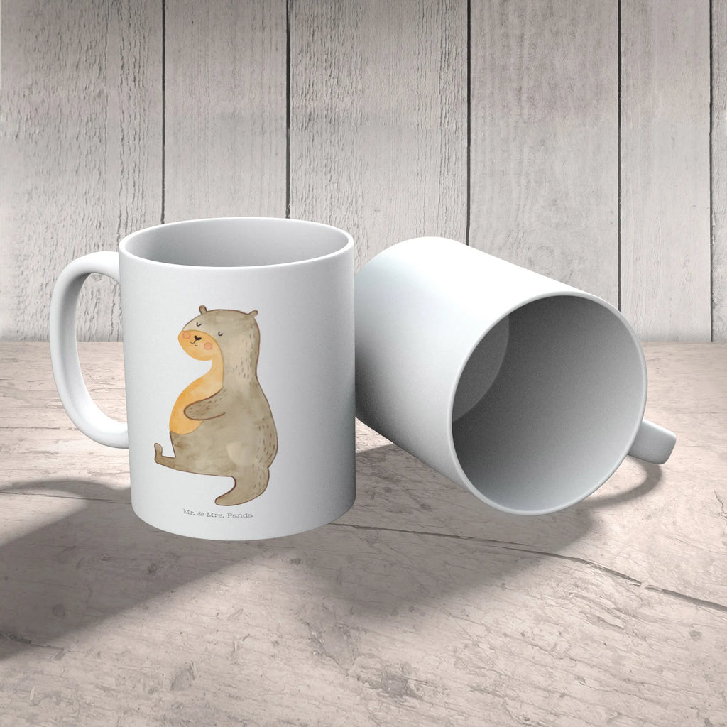 Mug otter Belly Tasse mit Motiven, Geschenktasse, Tasse, Porzellantasse, Tasse mit Zitaten, Keramiktasse, Bürotasse, Teetasse, Kaffeetasse, Otter, Fischotter, Seeotter, Otter Seeotter See Otter