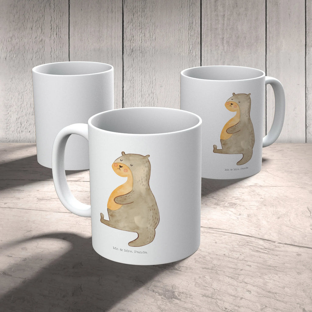 Mug otter Belly Tasse mit Motiven, Geschenktasse, Tasse, Porzellantasse, Tasse mit Zitaten, Keramiktasse, Bürotasse, Teetasse, Kaffeetasse, Otter, Fischotter, Seeotter, Otter Seeotter See Otter