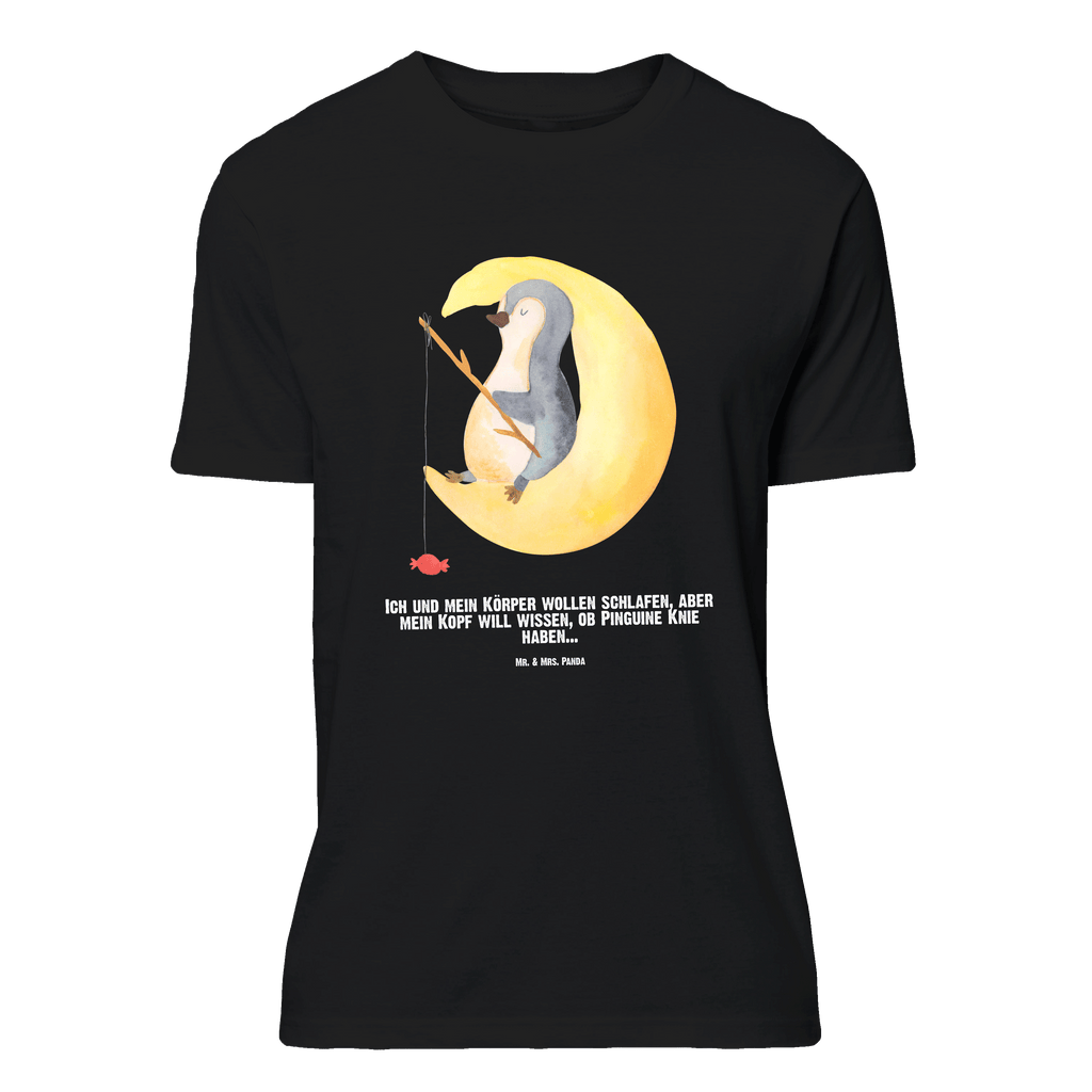 Personalisiertes T-Shirt Pinguin Mond T-Shirt Personalisiert, T-Shirt mit Namen, T-Shirt mit Aufruck, Männer, Frauen, Pinguin, Pinguine, Spruch, schlafen, Nachtruhe, Einschlafen, Schlafzimmer, Schlafstörungen, Gästezimmer