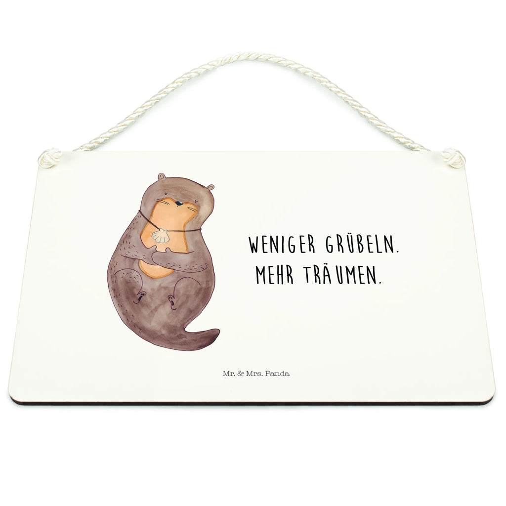 Deko Schild Otter Muschel Schild mit Spruch, dekoration schild, wandtafel, Spruchschild, Badschild, Schild, Deko Schild, Deko Wandtafel, Türschild Familie, wandhänger, Holztafel, Dekoschild, holzbild, dekoschilder, hängeschild, Türschild, Holzschild, dekotafel, sprüche schild, Küchenschild, Wandschild, Motivschild, Otter, Seeotter, Fischotter, Otterliebe, Träumen, Tagträumen, Grübeln, Motivation, Büro